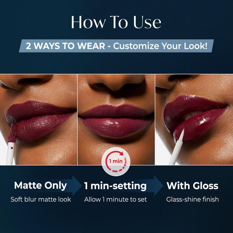 Perfect Twin Lip — Dual-Ended Liquid Lipstick with Velvet Matte Color and Glossy Shine（2）