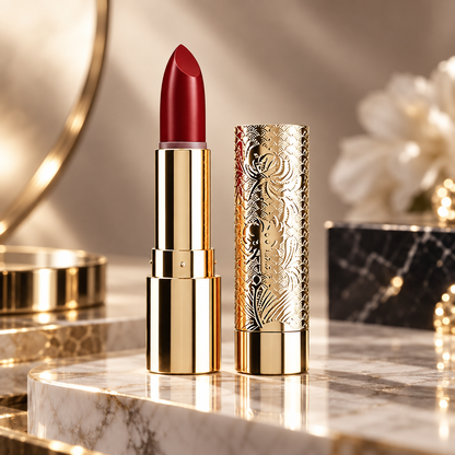Dingzhuang Golden Round Tube Matte Velvet Lipstick