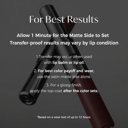 Perfect Twin Lip — Dual-Ended Liquid Lipstick with Velvet Matte Color and Glossy Shine（2）